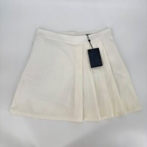 G/FORE Women's Golf Skort White Pleated Performance Skirt Shorts Size 8 Tennis